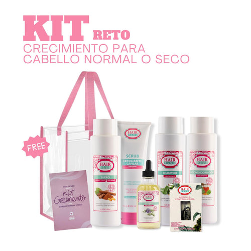 KIT RETO CRECIMIENTO CABELLO NORMAL Y SECO