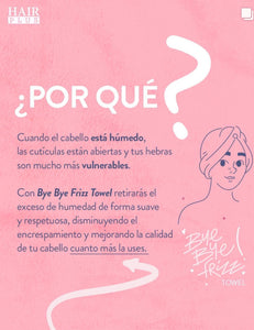 Bye Bye Frizz Towel-Toalla de Microfibra